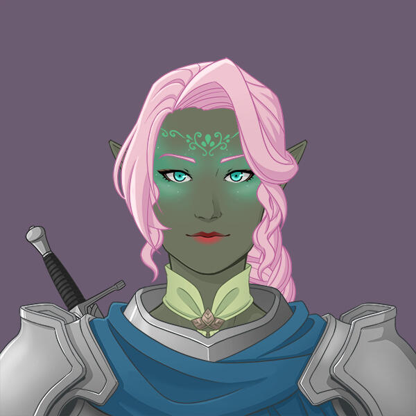 Picrew illustration A Picrew illustration of Aisling O'Halloran as a woman with strawberry blonde hair, gray eyes, and a lot of freckles.